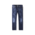 Quần jean ôm vừa vặn màu xanh của LeeX-LINE Mới L117093QJ8NB quần short nam Quần jean