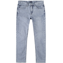 Lee mall same style 24 spring and summer new product 723 slim straight leg 101 jade translucent light blue mens denim cool pants