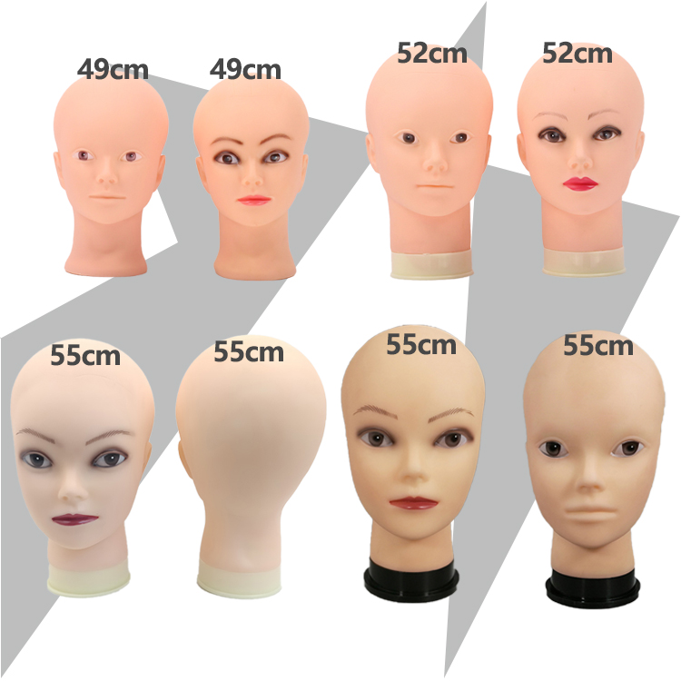 Wig Human Head Model Paparazzi Model Head Model With Soft Small Bald Makeup Beauty Practice Dummy Head Wig Holder