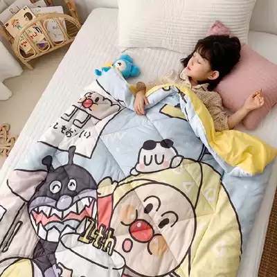 Japanese cartoon Breadman children's cotton grinding winter is thickened warm kindergarten dormitory nap cover quilt