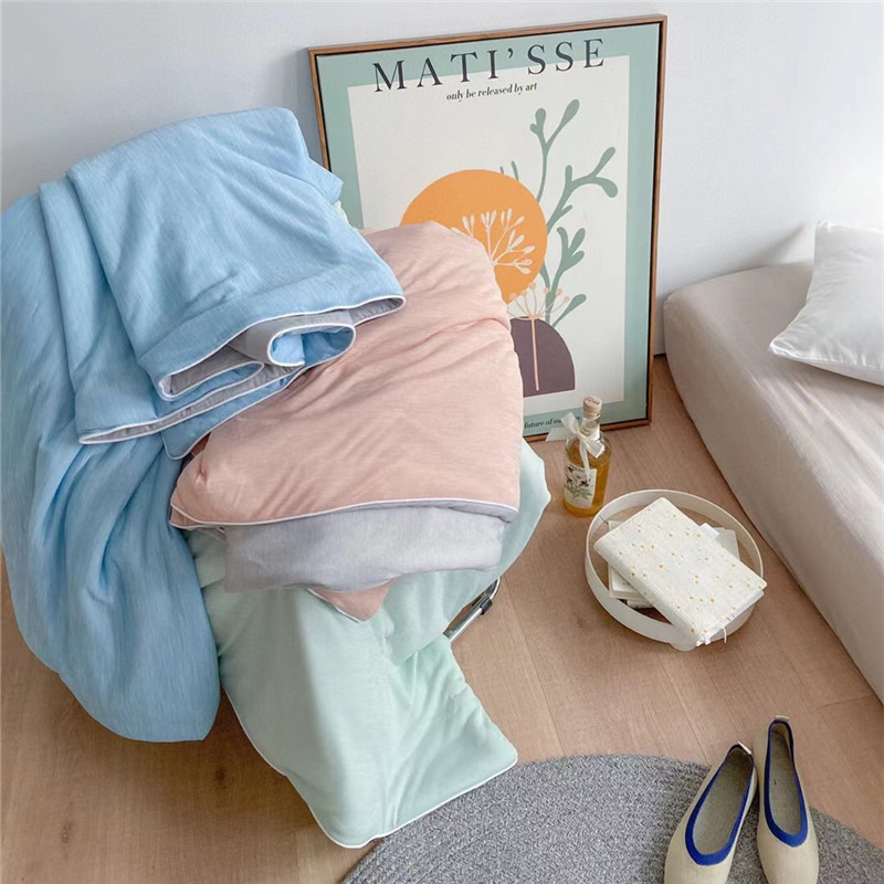 Black technology ice skin antibacterial children's summer quilt washable baby nap air-conditioning small quilt mica cool feeling thin cover quilt