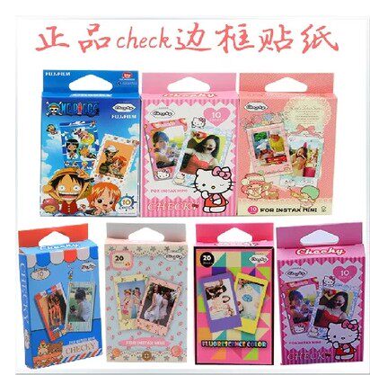 New Korean version Polaroid camera 3 inch white edge photo paper border stickers decorative stickers 10-20 sheets