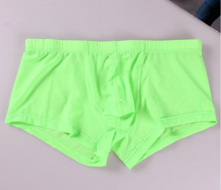 2 3 tải nam đồ lót băng lụa boxer siêu mỏng boxer gợi cảm eo thấp trong suốt thủy triều nam kích thước lớn đồ lót nam jockey