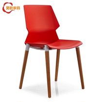 Conference room meeting chair press chair press chair plastic steel performance audience chair training office chair dining room chair factory direct sales
