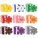 御圣 Чип -валюта Mahjong Chip Tokens High -End Texas Poker Chip Baccar Card Card Card и Card Chip Card