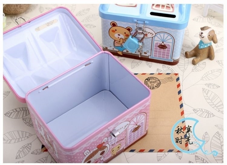 Children deposit money pot password box Children deposit money pot big cute note boy savings capacity can be put out