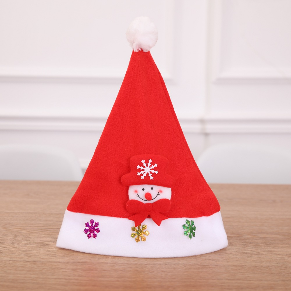 Espresso Christmas Old Man Hat Red Christmas Hat Children Baby Adult Hat Kindergarten Dress Headdress
