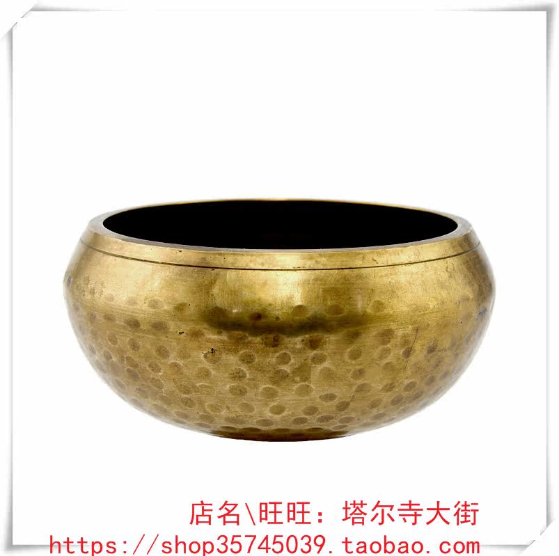 Tibet Exhausted Brass Bowl of the Bowl Buddha Sound Bowl of the Large and Medium Number of Percussion Sticks