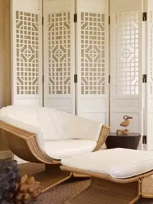 European-style density board hollow carved screen living room compartment folding modern simple fashion custom-made