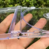 Бесплатная доставка CD -коробка одно -заполненная CD -коробка полная прозрачная коробка для упаковки диска DVD пластиковая оболочка