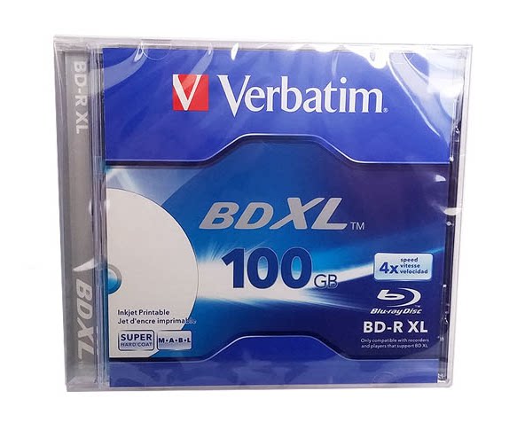 VerbatimVerbatim 4x BD-R XL 100g Blu-ray burn disc printable disc Monolithic Boxed