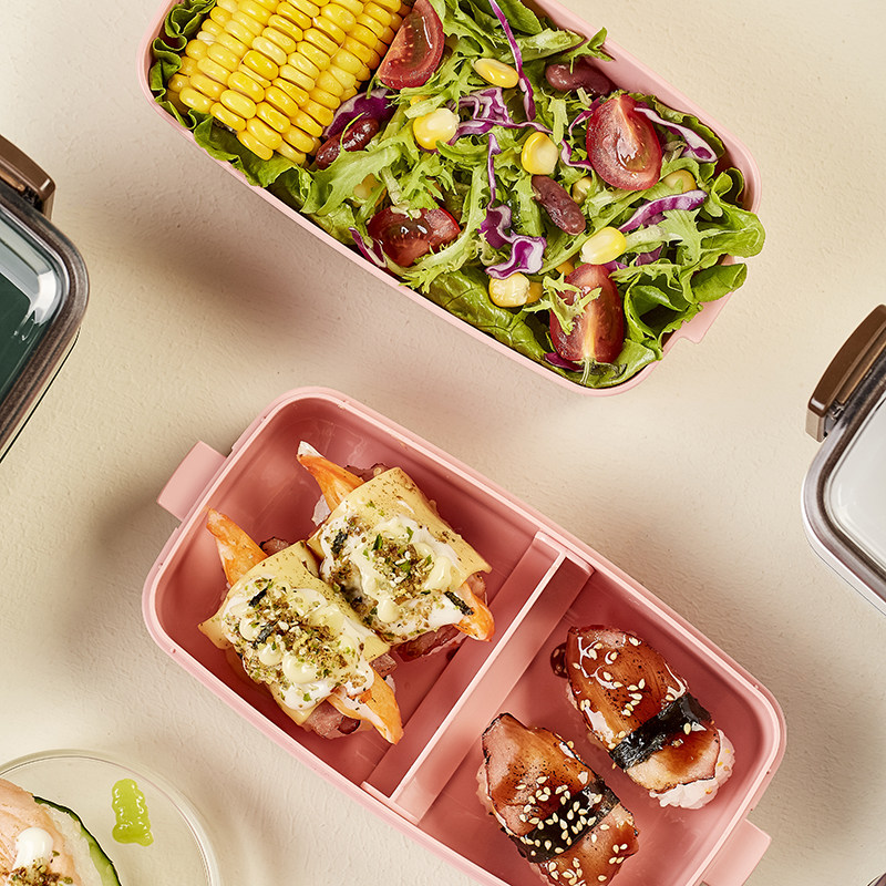 U.S. btif lunch box office worker with cover can be heated by microwave oven lunch box portable meal partition fresh box