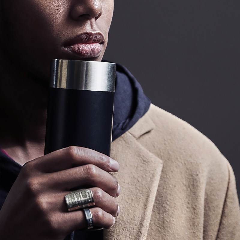 Japan shinpur car insulation cup male portable 304 high-end water cup like general direct drink coffee cup accompanying bottle