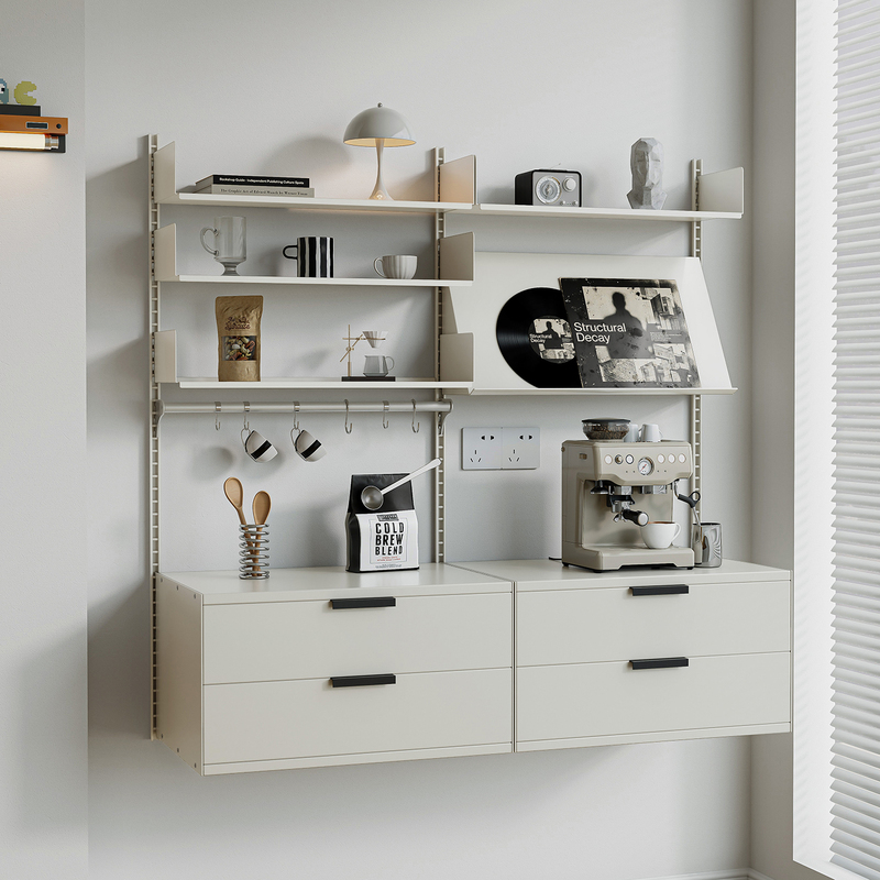 ins Metal Wall-Mounted Shelves for Study, Wall-Mounted Bookshelf, Straight Shelf Storage Rack, Free Combination Coffee Corner ins Metal Wall-Mounted Shelves for Study, Wall-Mounted Bookshelf, Straight Shelf Storage Rack, Free Combination Coffee Corner