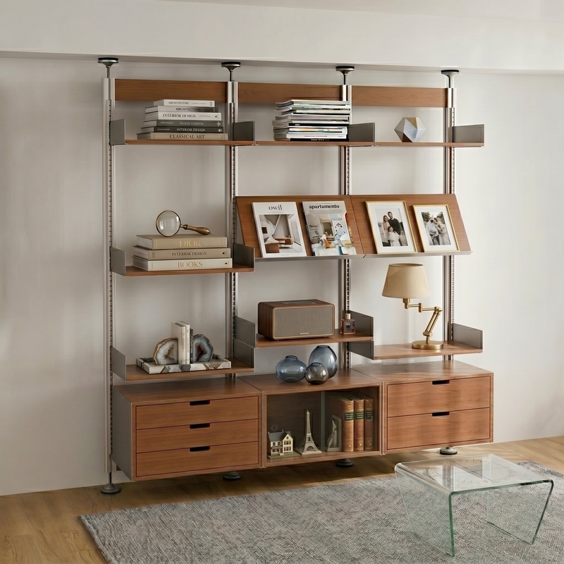 Multifunctional Living Room Entrance Partition Shelf, Punch-Free Aluminum Display Rack, Open Storage Cabinet Multifunctional Living Room Entrance Partition Shelf, Punch-Free Aluminum Display Rack, Open Storage Cabinet
