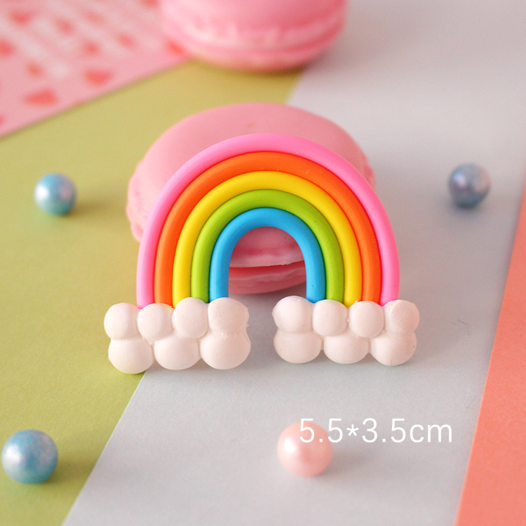 Cảnh 3D trang trí bánh trang trí đám mây cầu vồng nướng đặc biệt khuôn phụ kiện trang trí bánh - Trang trí nội thất cách trang trí phòng khách nhà vuông