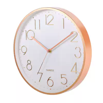 Clock and clock living room household light luxury fashion personality creative silent clock hanging wall simple modern quartz clock