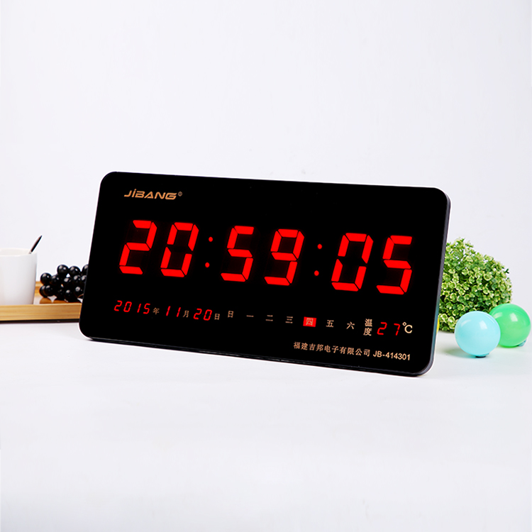 Perpetual Calendar Electronic Clock Silent Watch Clock Wall Hung Wall Home Living Room Creative Alarm Clock Students use a smart luminous clock