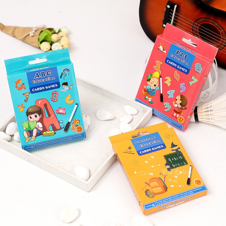 Foreign trade kindergarten flash card children's English literacy card English alphabet word learning card early education children's picture recognition