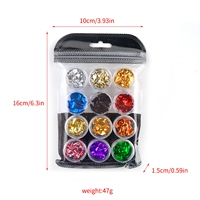 Цветная монохромная золотая фольга 12 цветов