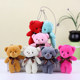 Cute Teddy Siamese Bear Doll Bear Pendant Plush Teddy Bear Bear Doll Clothing Pendant Small Gift Baby