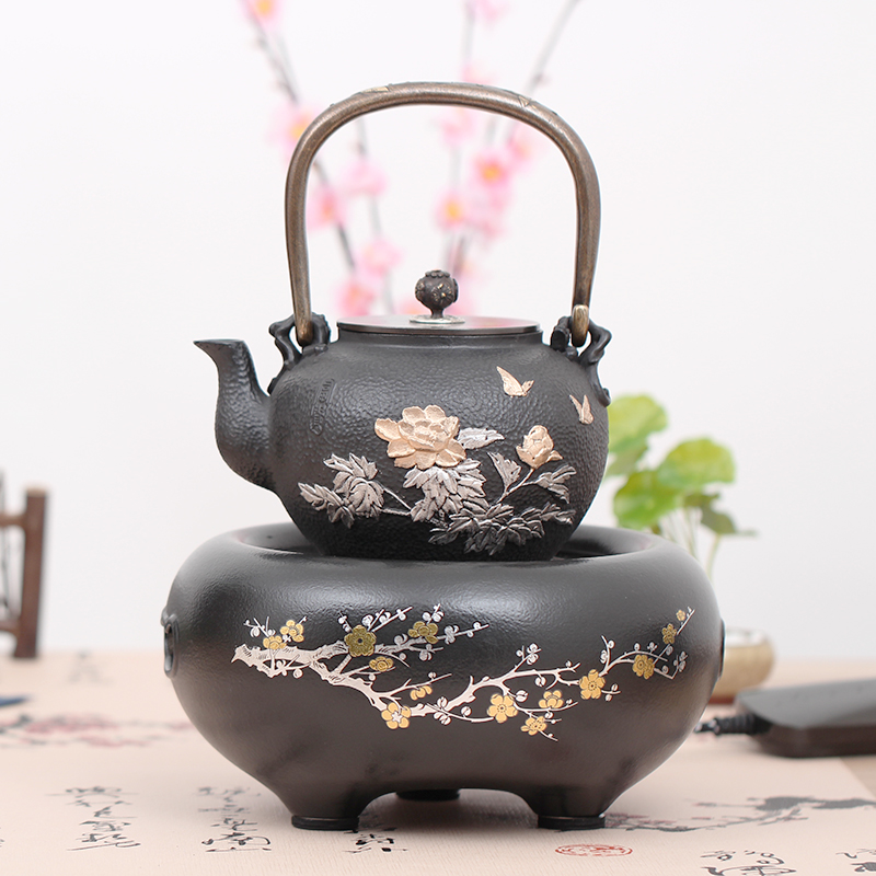 Taiwanese Orioles Songs Burning Black Crystal Stove Tea Making Stove Tea Super Muted Germany Imported Domestic Iron Pot Boiling Water Cooking Tea Stove Special Price