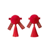 Шаровая головка, детский аксессуар для волос, заколка для волос для девочек, китайское красное ханьфу, декор, китайский стиль