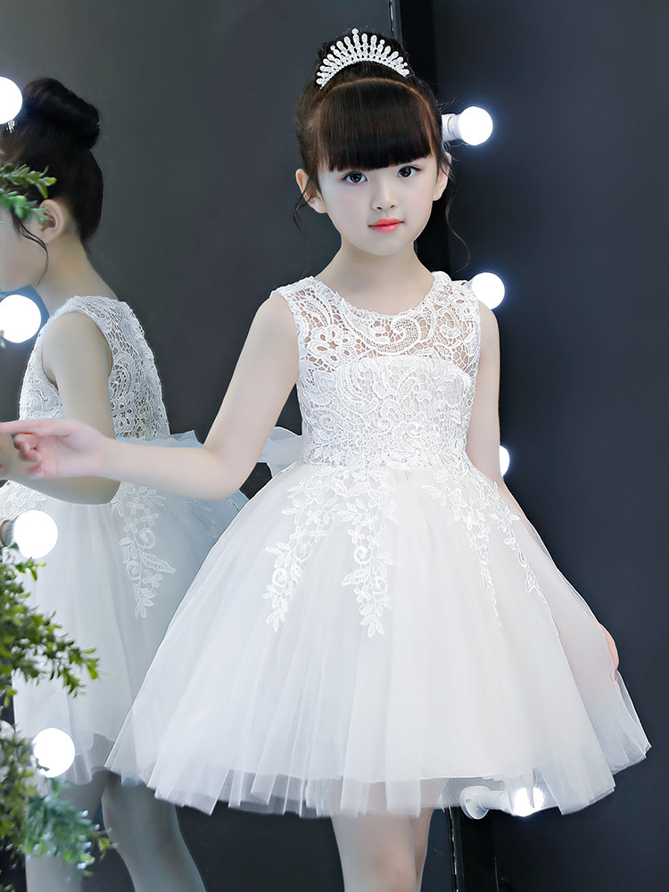 Girls Dress summer Dress Puff yarn princess dress Girls summer 2021 new dress children's suit Western style skirt