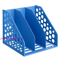  (Officially authorized)Comix Qixin B2021 data rack 3-grid file rack File blue data finishing rack