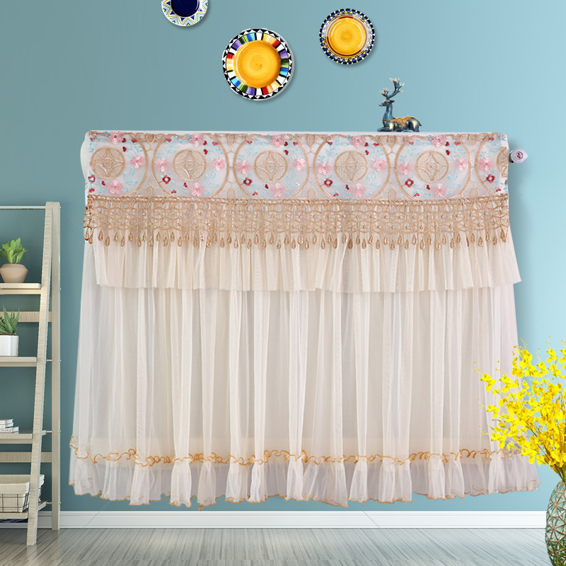 Custom radiator cover Heating cover decorative fabric household anti-smoking black wall All-inclusive dust cover Heat sink cover custom