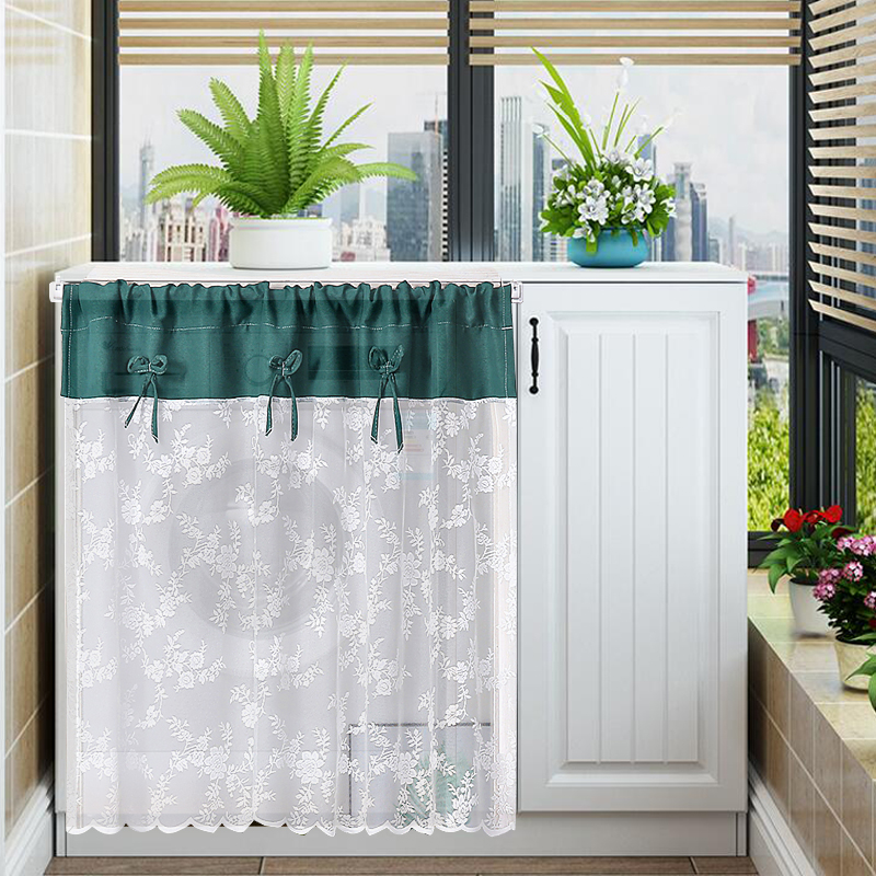 Lace Door Curtain Partition Window Bedroom Home Free Stiletto shelter cloth cabinet shielded curtain fitting room dust-proof curtain decoration
