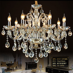 European-Style Candle Crystal Chandelier for Living Room, Bedroom, Dining Room, Shop, Home, Staircase, Led Lighting, Elegant and Simple