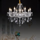 European-Style Chandelier, Living Room Crystal Lamp, Home Warm and Elegant Bedroom Dining Room Candle Crystal Chandelier, Led Lighting Fixtures