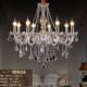 New Led Candle Crystal Chandelier Gold Transparent Crystal Lamp Simple European Style Accessible Luxury Elegant High-End