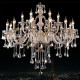 New European-Style Living Room Crystal Chandelier, Modern and Simple, Suitable for Dining Room, Bedroom, and Dining Hall, Candle Crystal Lamp, Light Luxury and Elegant