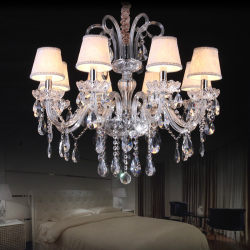European-Style Crystal Chandelier for Living Room, Modern Minimalist Bedroom, Dining Room, Candle Chandelier, Atmospheric Crystal Lamp, Simple European Lighting