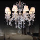 European-Style Crystal Chandelier for Living Room, Modern Minimalist Bedroom, Dining Room, Candle Chandelier, Atmospheric Crystal Lamp, Simple European Lighting