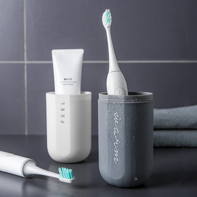 Mouthwash brushing cup Simple household large tooth cylinder toothpaste Portable travel couple toothbrush box Tooth storage