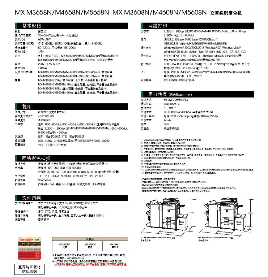 Máy photocopy Sharp MX-M4608N Máy photocopy Sharp 4608N Máy photocopy kỹ thuật số đen trắng