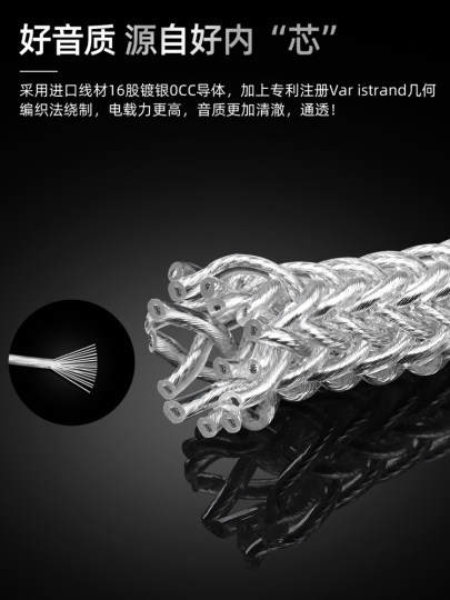 进口单晶银信号线HiFi双莲花CD功放音响镀银RCA发烧音频信号线