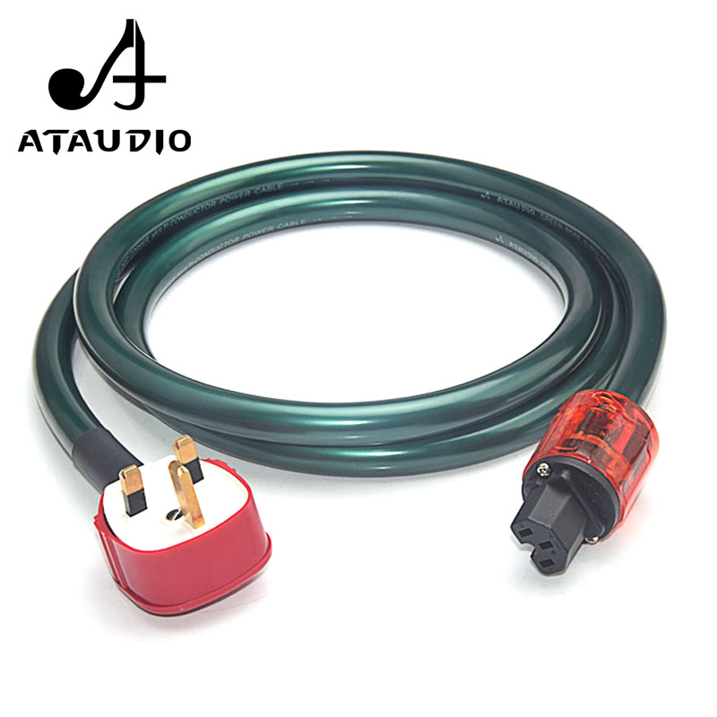 ATAUDIO Green Rose fever cord Hifi single crystal copper, European and American fever power cord
