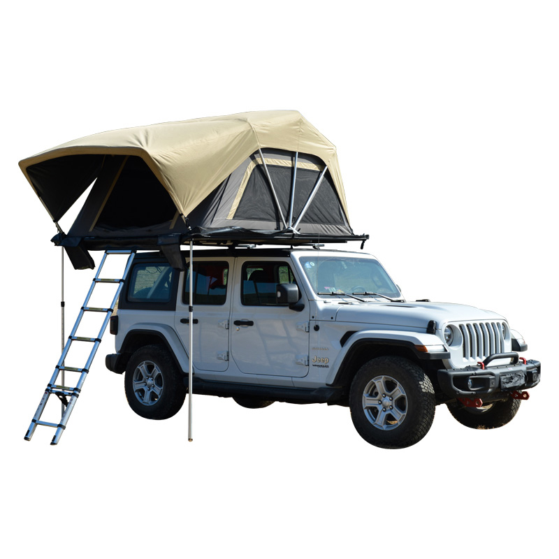 Autumn field mansion hard shell folding roof tent outdoor multi-person self-driving camping suv off-road vehicle car tent