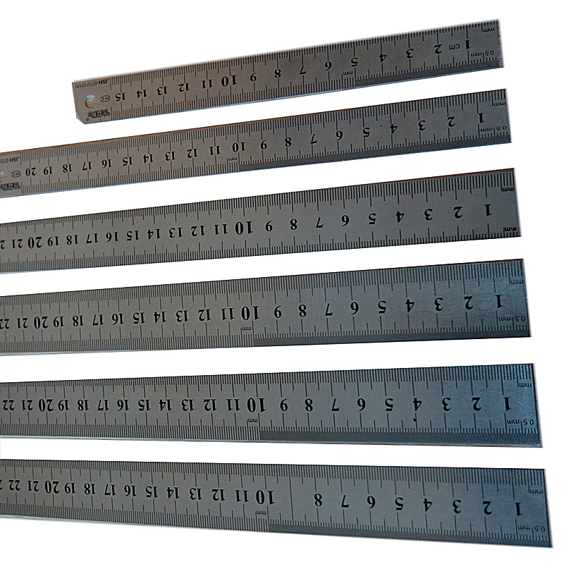 Stainless steel ruler 15 20cm measuring the double - sided scale of the straight ruler measuring the width of steel 25mm