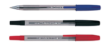 Morning light ballpoint pen red and black blue ball pen 0 7 bold imported ink smooth oil pen office ballpoint pen