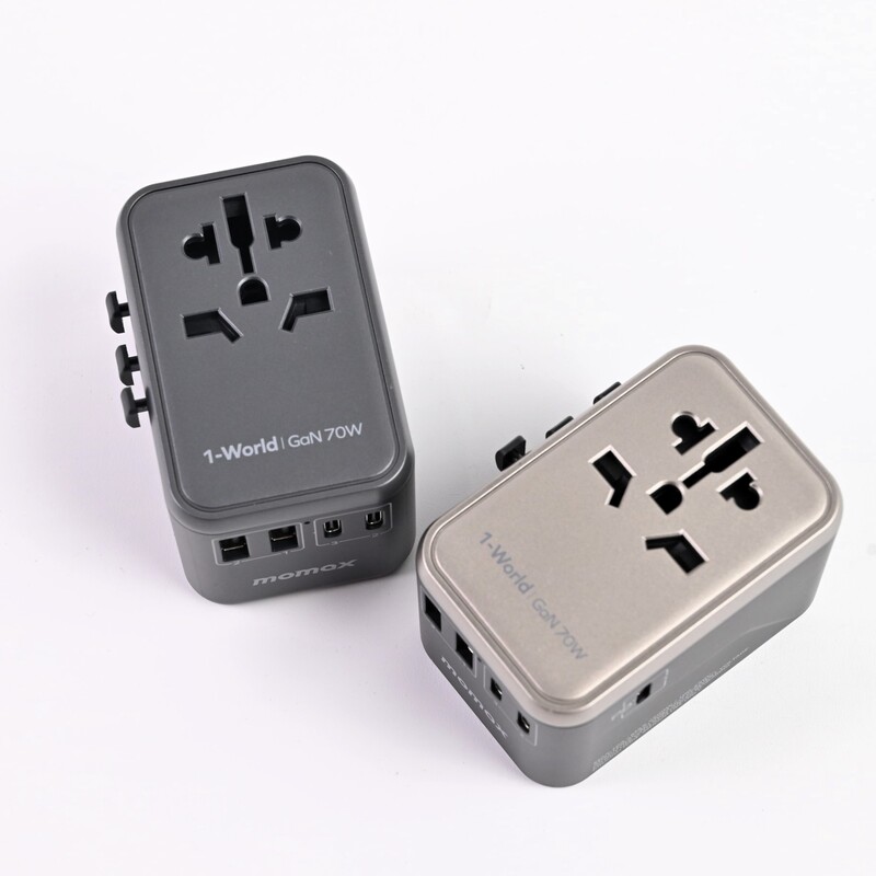 Momax Global Travel Adapter European, Australian, British, Korean International Universal Adapter