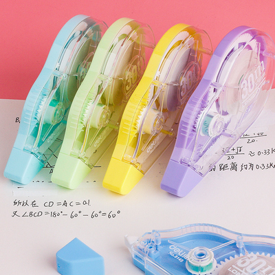 得力修正带学生文具修正带+中性笔2只