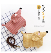 Tricolour Patch Cartoon Summer Skew Satchel Women Creative Zero Money Mobile Phone Bag 100 Hitch Animal Mini Satchel Bag