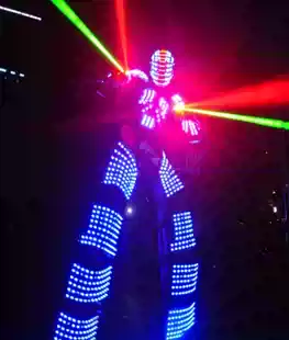LED stilts luminous suit LED clothing laser gloves LED luminous clothing bar clothing