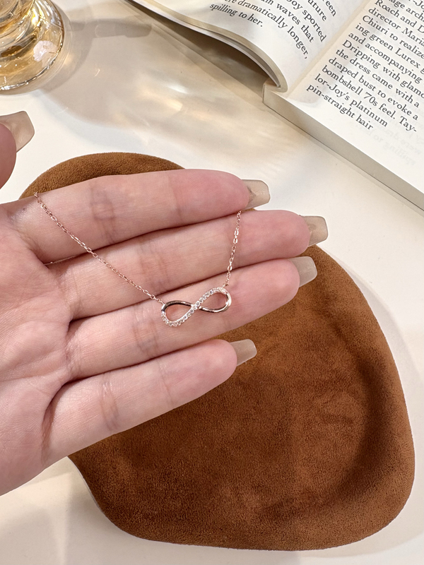 Jk Unlimited Symbol Circulation 8-Character Niche Light Luxury S925 Sterling Silver Women's Necklace