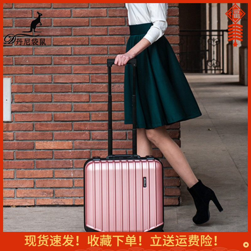 Danny Kangaroo Aluminum Frame Lalever Box Woman Mini Hand Towbox Den Case 18 Inch Men's Code Small Luggage Suitcase